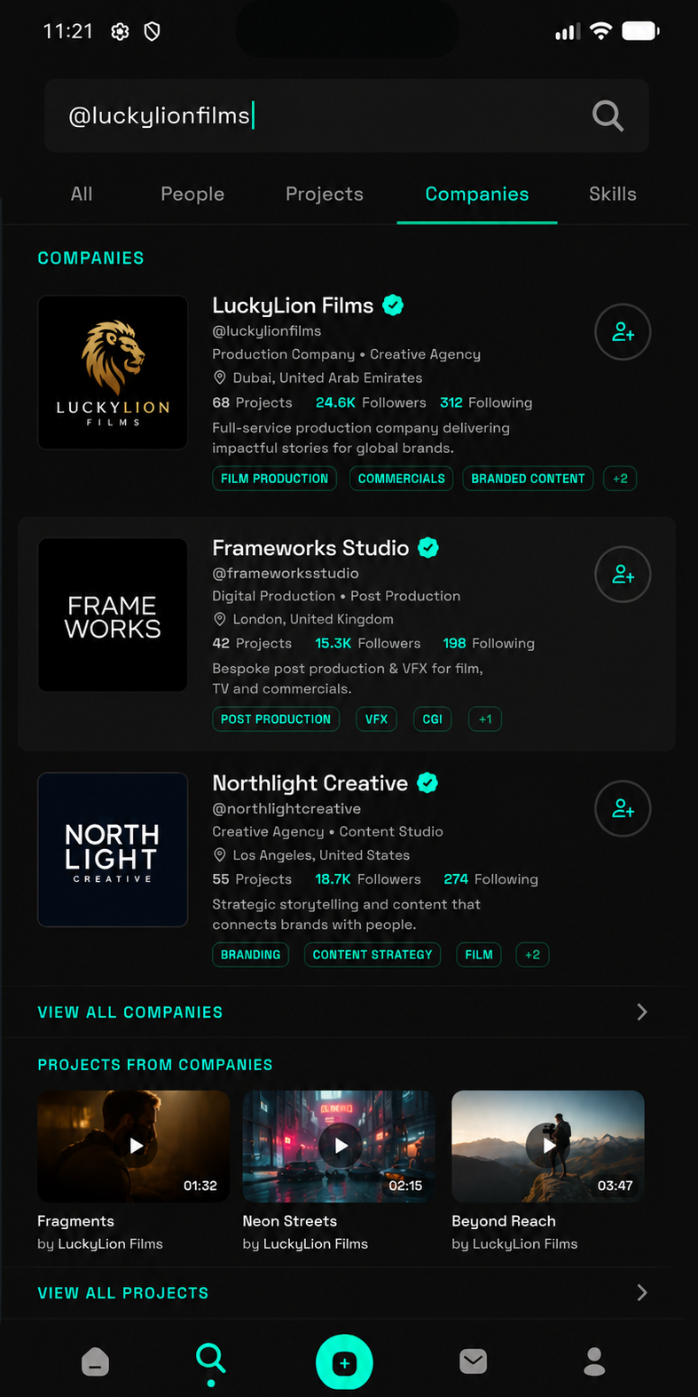 Film Circle company search