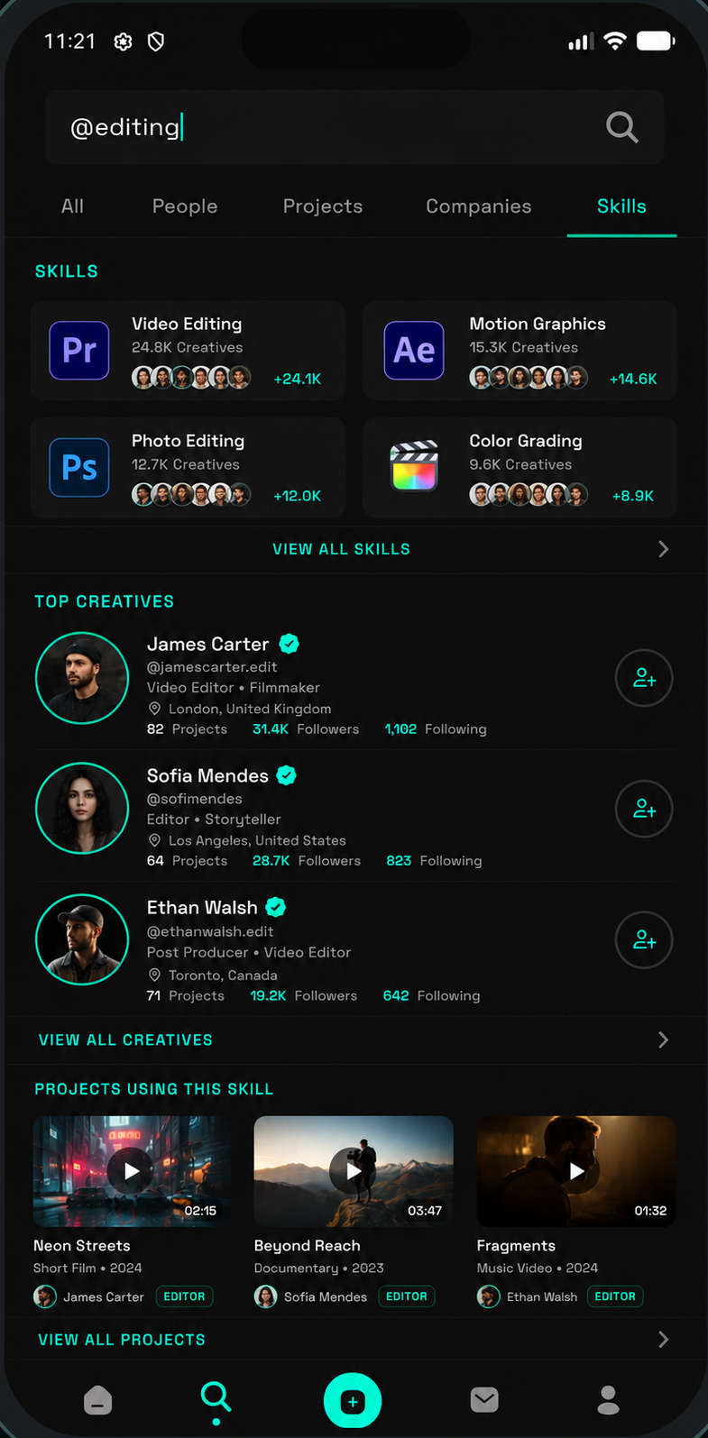 Film Circle skill search